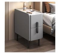 XCSDEW Mesita De Noche,Estante Almacenamiento Doble Capa Madera Maciza,Tablero Roca,Varios Tamaños Disponibles,Adecuado For La Esquina del Sofá(Color2,40x40x50cm)