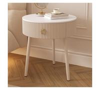 XCSDEW Mesita De Noche, Tablero Roca Redondo, Armario Almacenamiento Estrecho, Marco Triangular Acero Al Carbono, Adecuado For Apartamentos Pequeños(Color1)