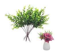 XCSJ 10 Pcs Rami Finti Eucalipto Decorative Eucalipto Artificiale per Esterni Steli di Eucalipto Artificiali per Festa Eucalipto Artificiale Rami per Balcone, Bouquet, Casa, Giardino,28cm (A)