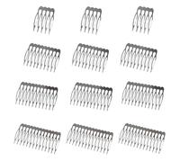 XCSJ 12pcs Peineta Para Velo De Novia 5, 10, 12, 14 Dientes Peine Lateral Para El Cabello Diy Metal Peine Del Pelo Dientes Nupciales Peine Alambre Accesorios Para Tocado Para Niñas y Mujeres