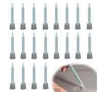 XCSJ 20pcs Boquillas Mezcla Epoxi Boquilla Mezclador Estático Boquillas De Pistola De Resina Para Mezclar Aplicador De Pistola Para Pistola De Pegamento Ab De 50 Ml (Proporciones De Aplicador 1:1)