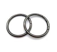 XCSJ 5 piezas Mosquetón redondo 61mm gran hebilla de resorte redonda anillo de resorte hebilla aleación de zinc Snap resorte anillo hebilla hebilla llavero gancho clips para bolsas, bolsas de mano,