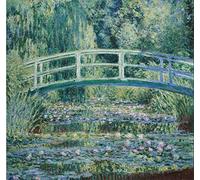 XCSQTYMY Pintar por numeros Adultos Claude Monet-El Puente Japonés (El Estanque de los Nenúfares) Cuadros para Pintar por números con Pinceles y Colores Brillantes - Lienzos para Pintar con Dibujo
