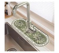 XCTDSVAH Alfombrilla De Silicona para Grifo Faucet Water Absorption Pad For Bathrooms Kitchens Countertop Drain Washbasin Splash-Proof Mat(Orange,10X60CM)