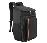 XCTDSVAH Bolsa Termica Porta Alimentos Bolsa aislante de doble hombro, gran capacidad, Picnic al aire libre, deportes acampada, mochila tela Oxford(Black)
