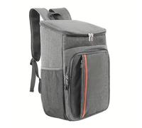 XCTDSVAH Bolsa Termica Porta Alimentos Bolsa aislante de doble hombro, gran capacidad, Picnic al aire libre, deportes acampada, mochila tela Oxford(Grey)