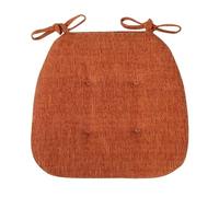 XCTDSVAH Cojines Sillas Cojín Antideslizante de Lino for Silla, Esponja for el hogar, Cojines Multicolores for Comedor, palés, jardín al Aire Libre(Orange)