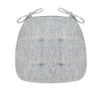 XCTDSVAH Cojines Sillas Cojín Antideslizante de Lino for Silla, Esponja for el hogar, Cojines Multicolores for Comedor, palés, jardín al Aire Libre(Grey)