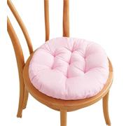 XCTDSVAH Cojines Sillas Cojín Grueso Antideslizante for Silla de Comedor, Almohada for Siesta, Redondo, cálido for Invierno, 40CM(Pink)