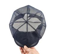 XCTDSVAH Gorras Planas Malla Gorra Octogonal Transpirable de Malla Completa Verano Gran tamaño for Mujeres y Hombres, Gorra Vendedor periódicos Color Liso Simple(Blue,M 57-58cm)