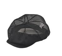 XCTDSVAH Gorras Planas Malla Gorra Octogonal Transpirable de Malla Completa Verano Gran tamaño for Mujeres y Hombres, Gorra Vendedor periódicos Color Liso Simple(Black,M 57-58cm)