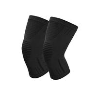XCTDSVAH Rodilleras 1 par de rodilleras deportivas silicona antideslizantes for correr, andar en bicicleta y baloncesto(Black,XL)