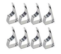 XCTDSVAH Sujeta Manteles De Mesa 8pcs Tablecloth Clips Stainless Steel Anti-Slip Clamp Mini Adjustable Table Cloth Cover Fix For Camping Wedding