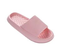XCTDSVAH Zapatillas De Nube Chanclas de verano antideslizantes 4 cm for mujer, suaves y cómodas, con plataforma gruesa, for el baño hogar(Pink,42-43)