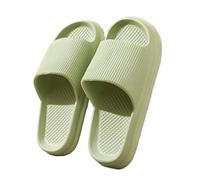 XCTDSVAH Zapatillas De Nube Pantuflas de casa for mujer, pantuflas nube, sandalias interior cómodas con suela, chanclas antideslizantes, for hombre(Green,37-38)