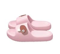 XCTDSVAH Zapatillas De Nube Pantuflas de verano for mujer con diseño dibujos animados Eva, ligeras y suaves, suela nube, antideslizantes, for interior casa, for parejas(Pink,42-43)