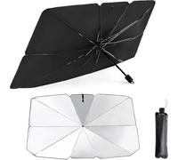 XCUNMMB Parasol Coche Delantero para Toyota C-HR Hybrid 2024 2025, Parasol de Coche para el Parabrisas Sol Coche Paraguas Plegable con Anti UV Rayos