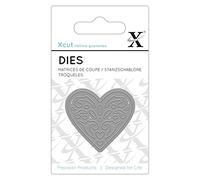 Xcut Plantillas para Cortar para Manualidades de Alphabet Die, Acero, Plateado, 0.1 x 4 x 3.5 cm