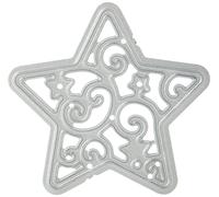 Xcut Plantillas para Cortar para Manualidades de Alphabet Die, acero, Plateado, 0.1 x 4 x 4 cm