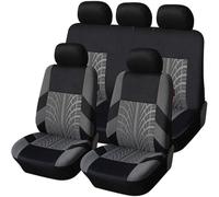 XCVFSRW Fundas de Asientos Coche, para Renault Clio V Life/Zen/Intens/R.S. Line/Business 2019+ Juego Completo Cubre Coche Transpirable Protector Asiento Delantero y Trasero Cómodo,A
