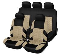 XCVFSRW Fundas de Asientos Coche, para Renault Clio V Life/Zen/Intens/R.S. Line/Business 2019+ Juego Completo Cubre Coche Transpirable Protector Asiento Delantero y Trasero Cómodo,C