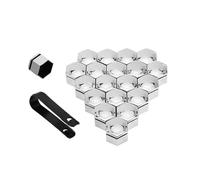 XCVFSRW Tapas Tuercas Rueda Coche, para Hyundai Santa FE/Santa FE Hybrid 2018-2023 Tapones Tornillos Llantas Hexagonales Cubre Pernos Antióxido Decoración Automóvil,A-19mm