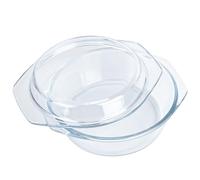 XCWTBL Cacerola pequeña con tapa de 0,65 L, plato y asas individuales de vidrio, cacerola redonda a prueba de horno, apta para microondas