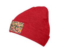 Xcwzbls Gorro de punto colorido melocotón para hombres y mujeres, para correr, ligero, térmico, unisex, talla única, rosso, Taille unique