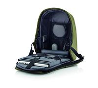 XD Design Bobby Hero Regular Mochila Antirrobo USB Verde (Bolso Unisex)