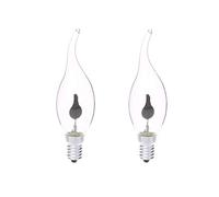 XD E-commerce Bombilla Led Fuego Bombilla Efecto Llama Bombillas Led para iluminación del hogar E14 Bombilla de luz Bombillas Led para Velas Bombillas Led de Vela 2,2pack