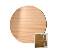 XDAPILMER Round Countertop Wooden Table DIY Replacement Tabletop Countertop Coffee Tabletop 12MM Thickness Small Desk Replacement Tabletop Red Walnut Color(Walnut Color,12"(30cm))