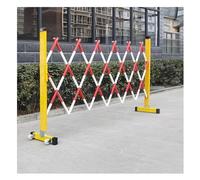 XDAWQP Barrera de Seguridad móvil Plegable y Extensible, Barrera de tráfico retráctil portátil de Metal, Valla de Entrada para Aislamiento de Carreteras.,Rojo Blanco 1,2x3m