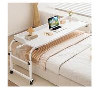 XDAWQP Mesa sobre la Cama, Mesa de Trabajo de pie con Carrito para computadora portátil, Mesa de computadora para Cama, Mesa sobre la Cama con Ruedas, Altura ajustableBlanco 100x45cmBlanco 100x45cm