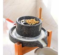 XDAWQP Molinillos de café manuales, Molinillo de Piedra, Nuevo Molinillo de Grano Manual de Piedra con Soporte, Molinillo de manivela para arroz, Trigo, café, Granos, pimientos,Small