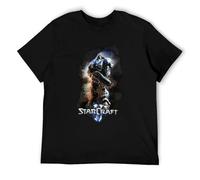 XDCERE Starcraft 2 Marine Blizzard Video Game Graphic Print Mens Unisex Blue T-Shirt XS BlackOne Size