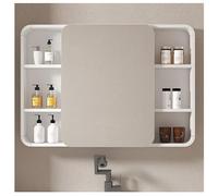 XDCXYD Armario De Baño con Espejo De Gran Tamaño De 90/100 Cm con Almacenamiento Abierto Armario De Almacenamiento De Pared De Aluminio(100 * 11 * 65cm)