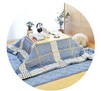 XDCXYD Juego De Mesa Calefactada con Calentador, Manta Y Edredón. Mesa Baja De Estilo Japonés para El Hogar(B)