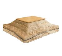 XDCXYD Mesas Calefactoras Rectangulares/cuadradas Japonesas Mesa Baja para Café Y Té con Calentador, Manta Y Edredón para Habitación(D,80 * 120 * 41CM)