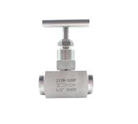 XDDQWSWA Válvula de Globo de Aguja de Cierre Hembra de Acero Inoxidable 304, 1 Unidad, 1/4", 3/8", 1/2", 3/4", 1", J13-320P(1",BSPP)