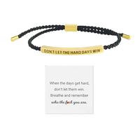 XdealCozyxc Pulsera de fuerza, no dejes que los días duros ganen, pulsera para familiares, amigas y niñas
