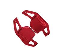XDETGOK Levas Cambio Volante Compatible con A3 S3 8P 2004-2012 para A4 S4 B8 8K 2009-2012 Palancas De Cambio De Volante Universales para Coche(Red)