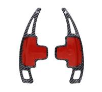 XDETGOK Levas Cambio Volante Compatible con Benz para W176 W246 2012 2013 2014 2015 2016 2017 Extensión De Paleta De Cambio De Volante De Coche Mejora La Experiencia De Conducción(Carbon Fiber Black)