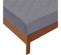 XDKS - Colchón impermeable, protector de colchón para cama extra profunda, hipoalergénico, colchón acolchado (cuadrilátero gris, 150 x 190 x 30 cm)