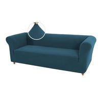 XDKS Funda De Sofá Chesterfield, Funda Sofa 1/2/3 Plazas, Protector Sofa Gatos Arañazo Y Perros Mascotas con Tela Jacquard Gruesa (3 Plazas,Teal)
