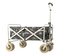 XDLEDMKIZ Carrito de Playa Plegable para Exteriores, Ideal para Acampar y Hacer picnics. Carrito de Camping portátil de Mano con Remolque para excursiones.
