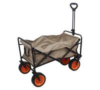 XDLEDMKIZ Carrito de Playa Plegable para Exteriores, portátil, para Acampar y Viajar, Color Negro