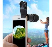 XDLEDMKIZ Mini monoculares compactos portátiles, 8x21 de Alta Potencia e Impermeables, con Clip para teléfono, telescopio de Doble Enfoque con Prisma BAK4, para Acampar y Viajar.