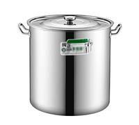 XDLEDMKIZ Olla Grande de Acero Inoxidable 304 Grueso para Uso doméstico/Profesional, con Tapa, para cocinas de Gas o de inducción.