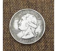 XDLiu - Moneda antigua de un dólar estadounidense, 1865, de plata