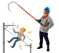 XDLYWUZIQ Gancho De Rescate Aislado De Alto Voltaje De 3.3 Pies a 9.8 Pies, Aislado Ganchos De Rescate para Electricistas, Herramientas De Emergencia para Salvar Vidas Red-2m/6.5ft/78.7in